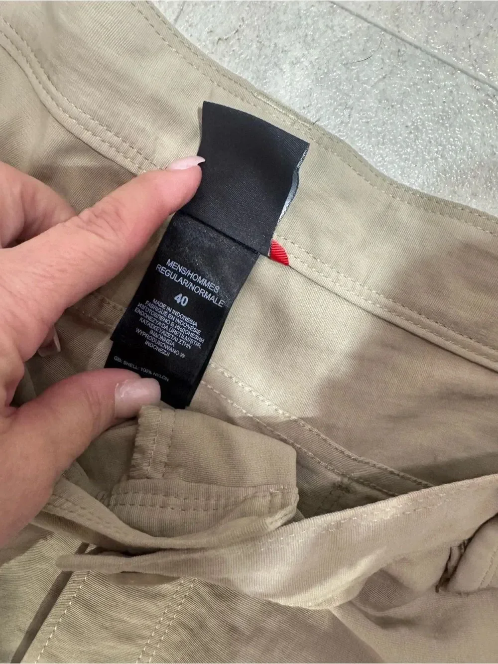 The North Face Khaki Field Cargo Shorts with Logo Tab